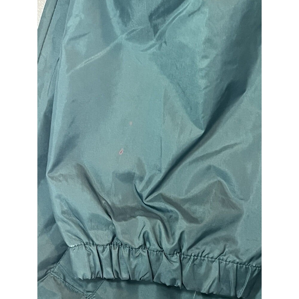 Vintage Basic Editions Jacket Green Button Windbr… - image 5